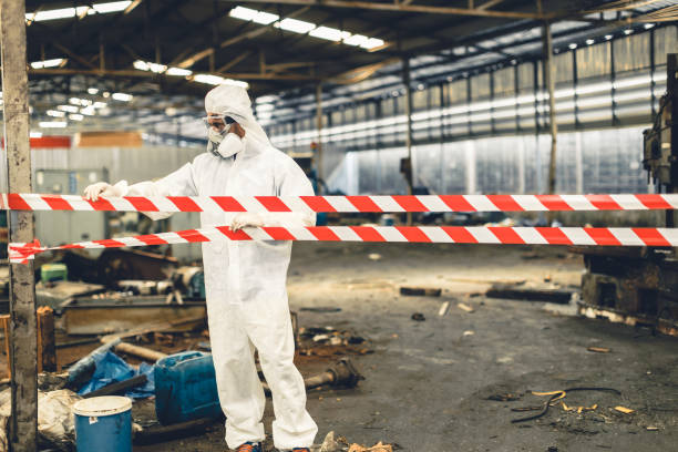 Professional Sewage Cleanup technician working in Alto, TX